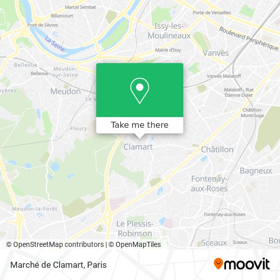 Marché de Clamart map