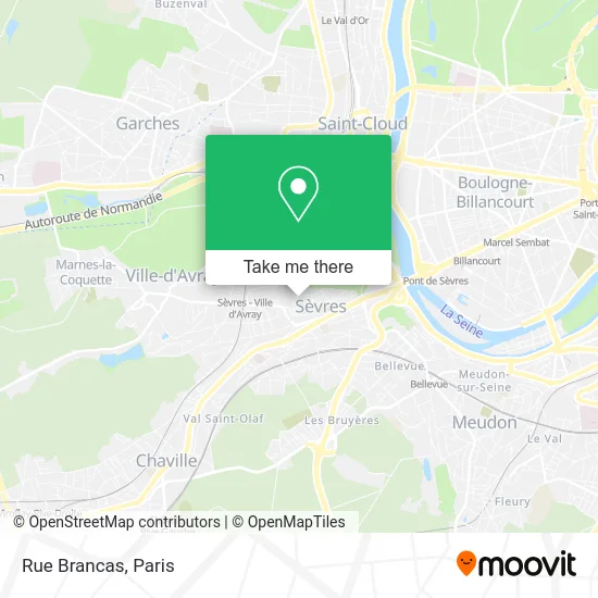 Rue Brancas map