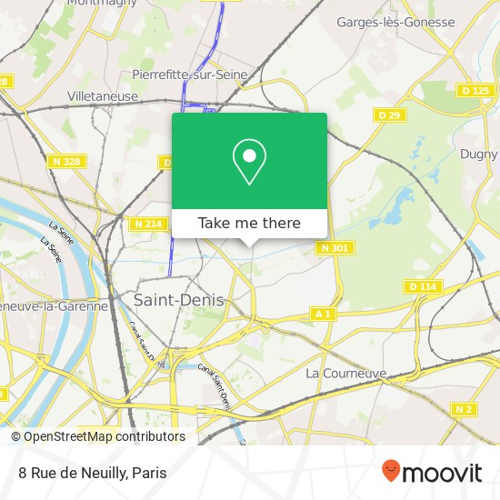 8 Rue de Neuilly map