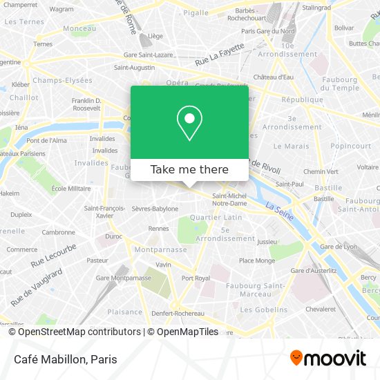 Café Mabillon map