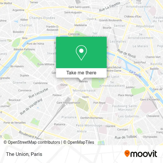 Le Trait d'Union map