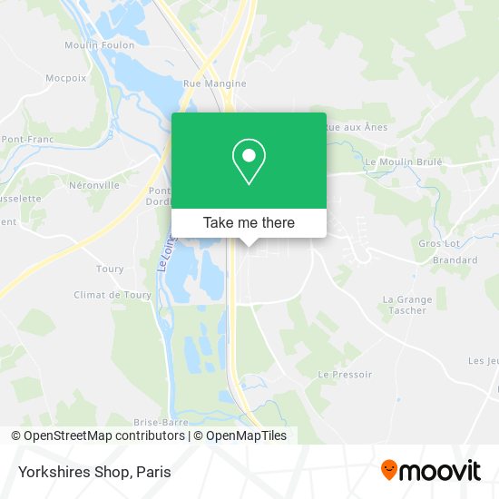 Yorkshires Shop map