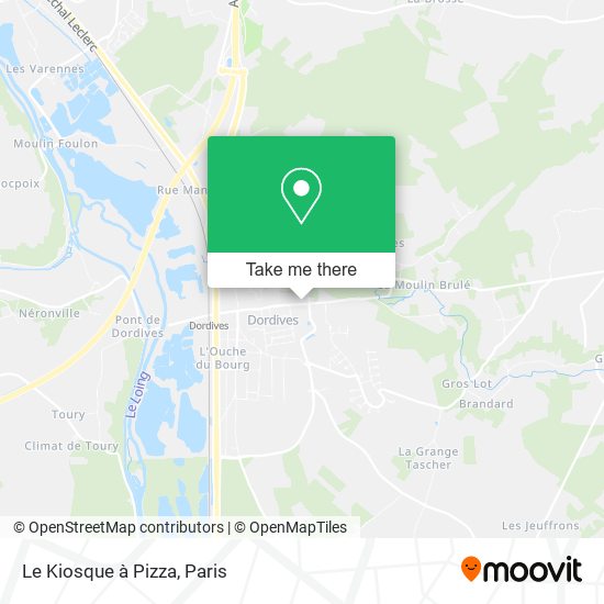 Le Kiosque à Pizza map