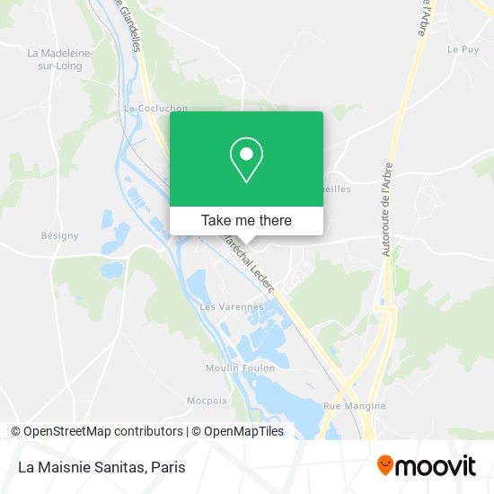 La Maisnie Sanitas map