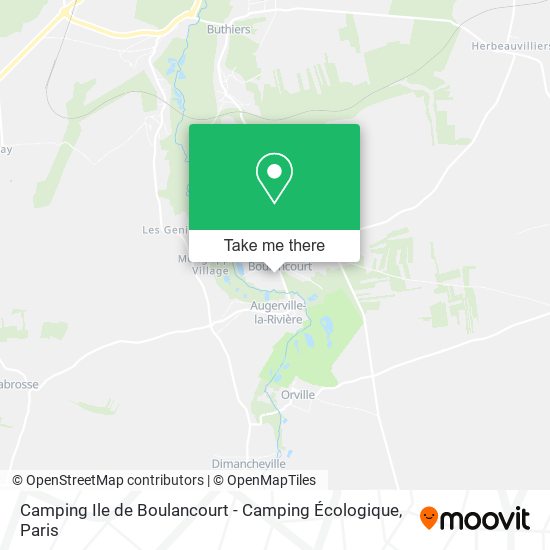 Camping Ile de Boulancourt - Camping Écologique map
