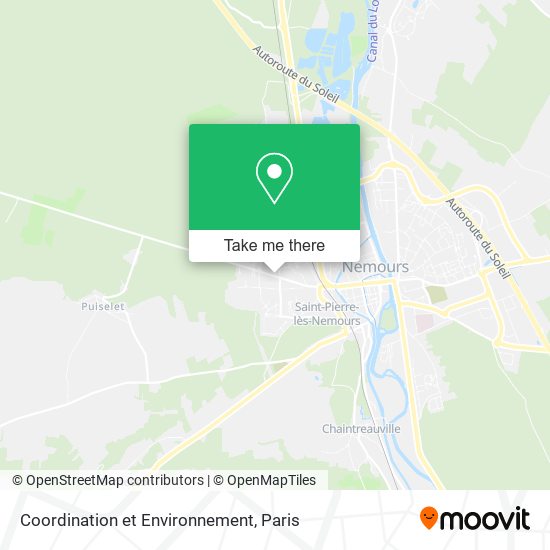 Coordination et Environnement map