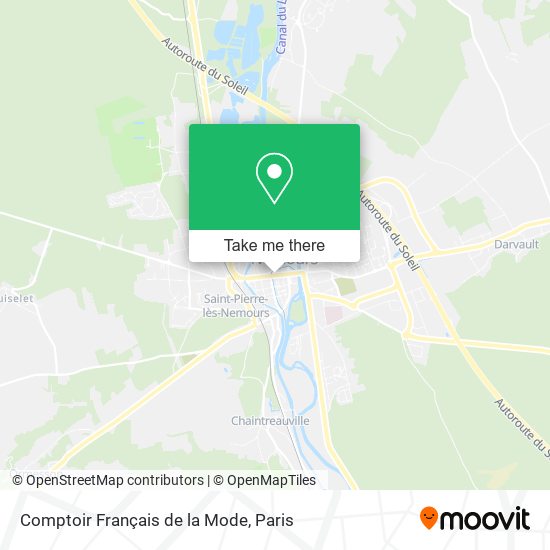 Mapa Comptoir Français de la Mode