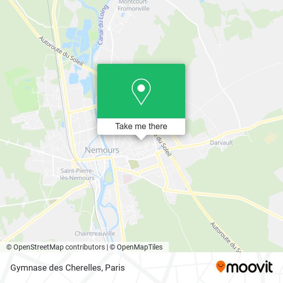 Mapa Gymnase des Cherelles