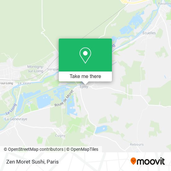 Zen Moret Sushi map