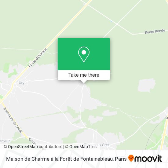 Mapa Maison de Charme à la Forêt de Fontainebleau