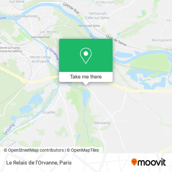 Le Relais de l'Orvanne map