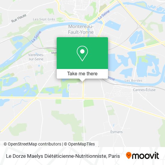 Le Dorze Maelys Diététicienne-Nutritionniste map