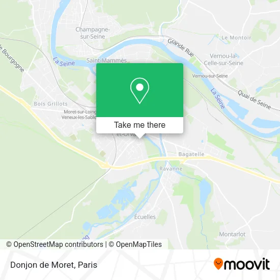Donjon de Moret map