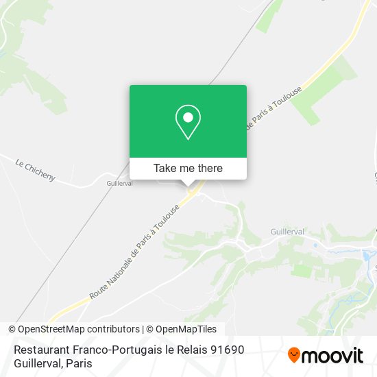 Mapa Restaurant Franco-Portugais le Relais 91690 Guillerval
