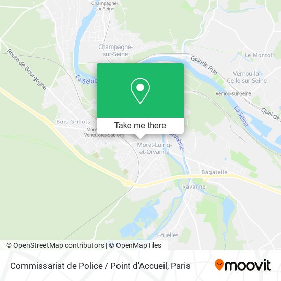Mapa Commissariat de Police / Point d'Accueil