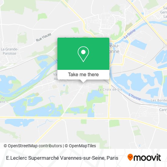 E.Leclerc Supermarché Varennes-sur-Seine map