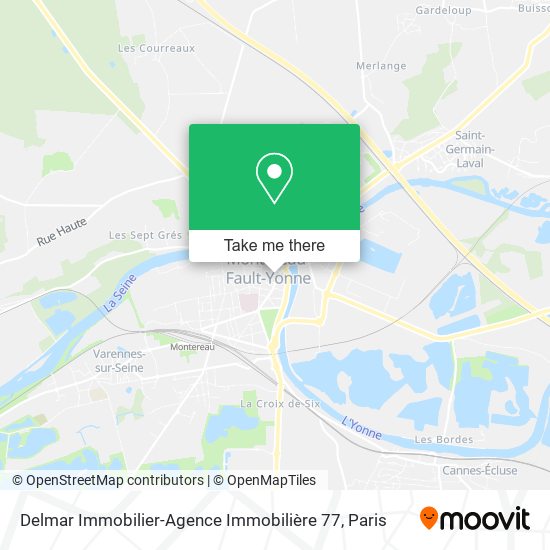 Delmar Immobilier-Agence Immobilière 77 map