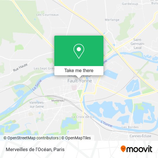 Merveilles de l'Océan map