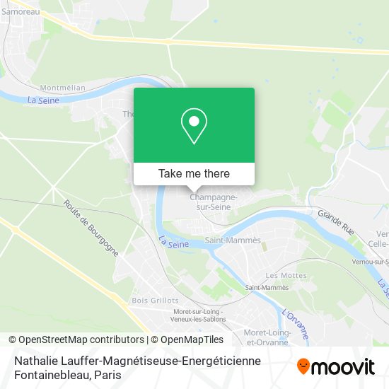 Mapa Nathalie Lauffer-Magnétiseuse-Energéticienne Fontainebleau