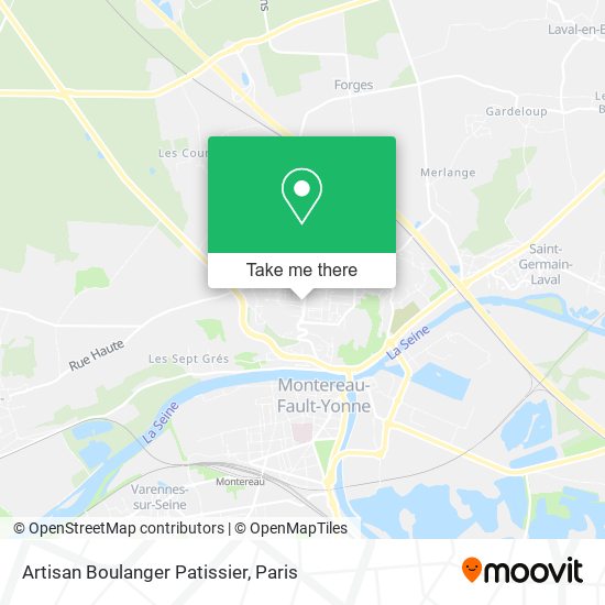 Artisan Boulanger Patissier map