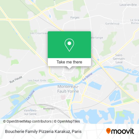Boucherie Family Pizzeria Karakuz map