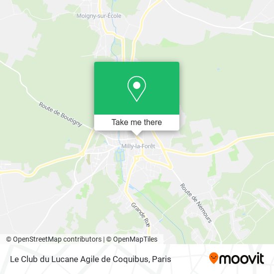 Mapa Le Club du Lucane Agile de Coquibus