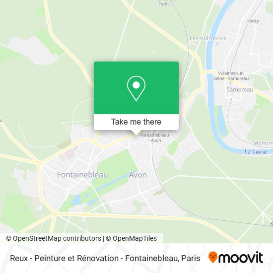 Reux - Peinture et Rénovation - Fontainebleau map