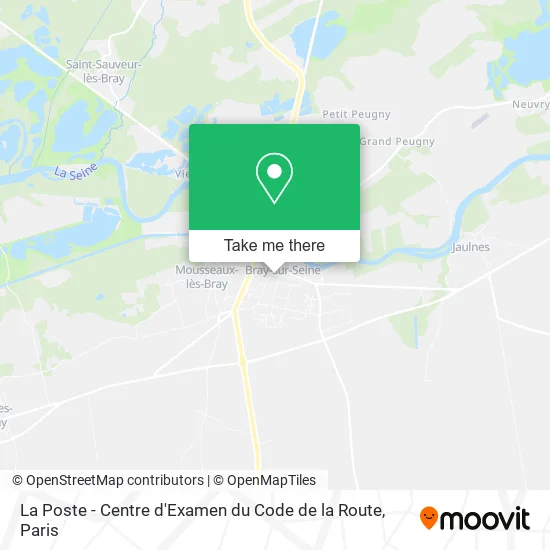 La Poste - Centre d'Examen du Code de la Route map