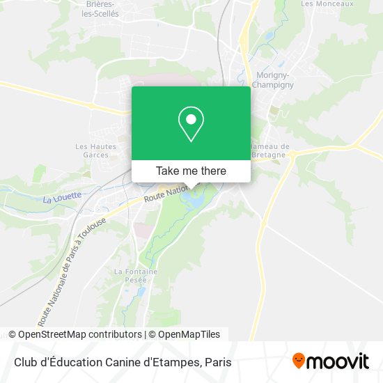 Club d'Éducation Canine d'Etampes map