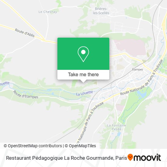 Mapa Restaurant Pédagogique La Roche Gourmande