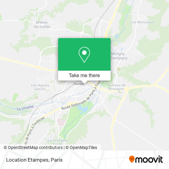 Mapa Location Etampes