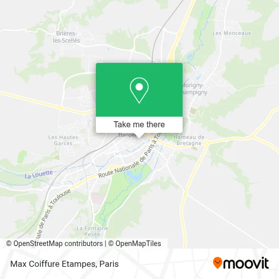 Max Coiffure Etampes map