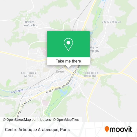 Centre Artistique Arabesque map