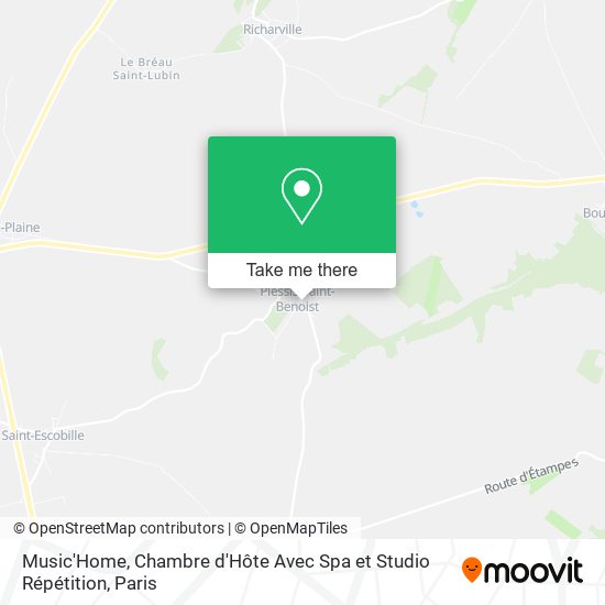 Music'Home, Chambre d'Hôte Avec Spa et Studio Répétition map