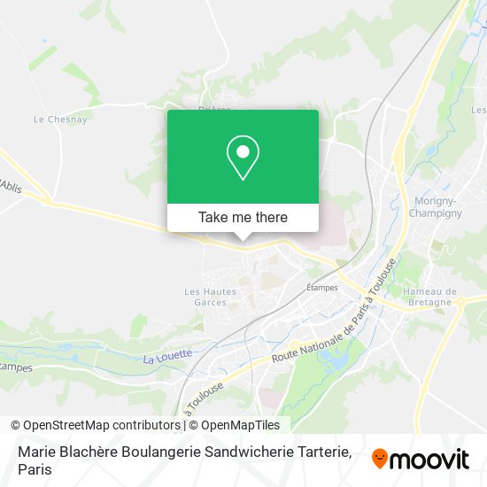 Mapa Marie Blachère Boulangerie Sandwicherie Tarterie