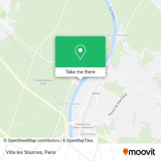 Villa les Sources map