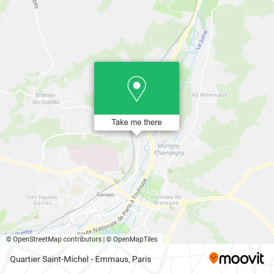 Quartier Saint-Michel - Emmaus map