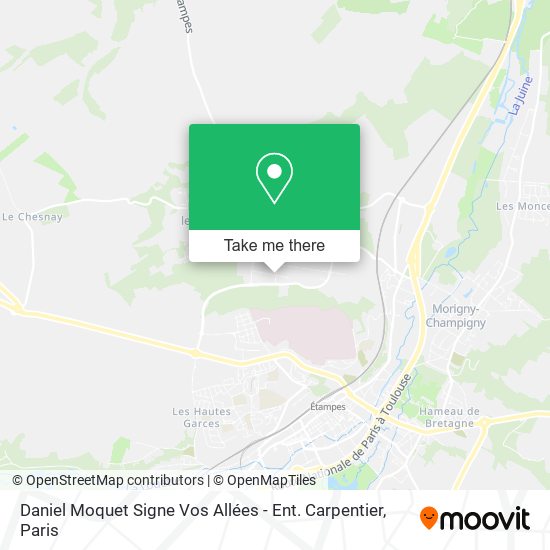 Daniel Moquet Signe Vos Allées - Ent. Carpentier map