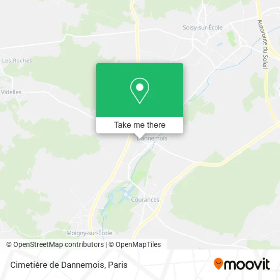 Cimetière de Dannemois map