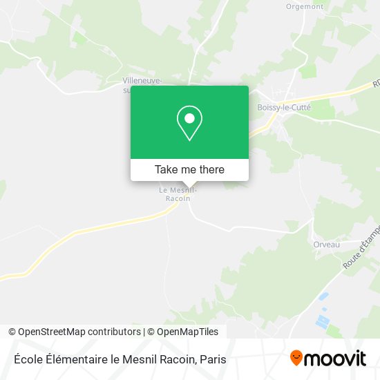 Mapa École Élémentaire le Mesnil Racoin