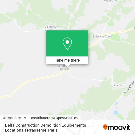 Delta Construction Démolition Equipements Locations Terrasseme map