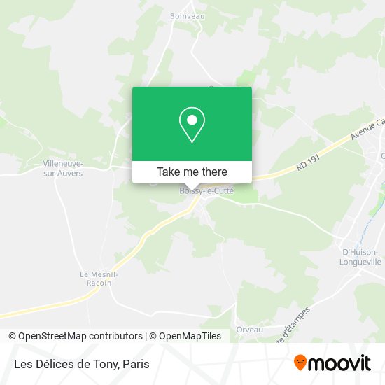 Les Délices de Tony map