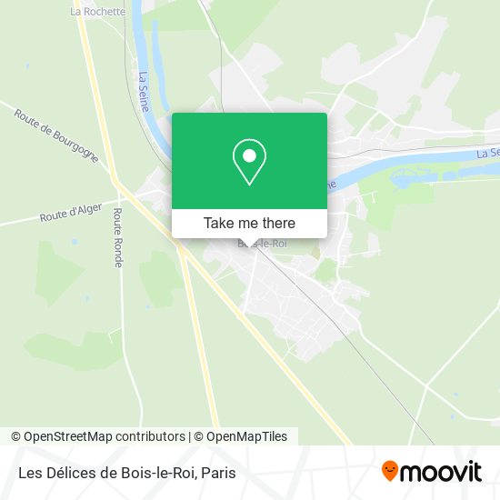 Les Délices de Bois-le-Roi map