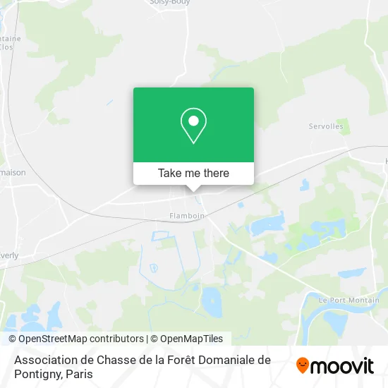 Association de Chasse de la Forêt Domaniale de Pontigny map