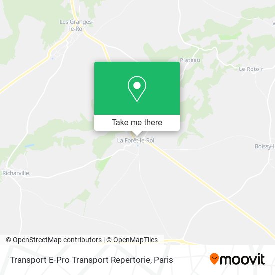 Transport E-Pro Transport Repertorie map