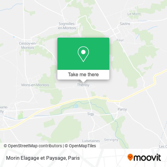 Morin Elagage et Paysage map