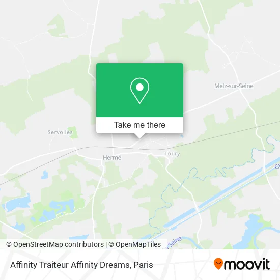 Affinity Traiteur Affinity Dreams map