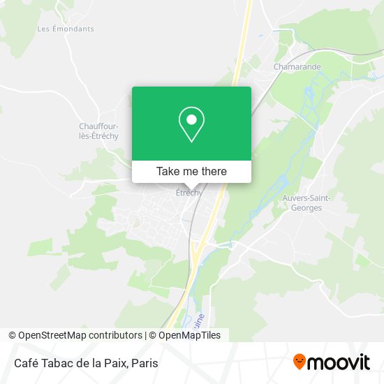 Café Tabac de la Paix map