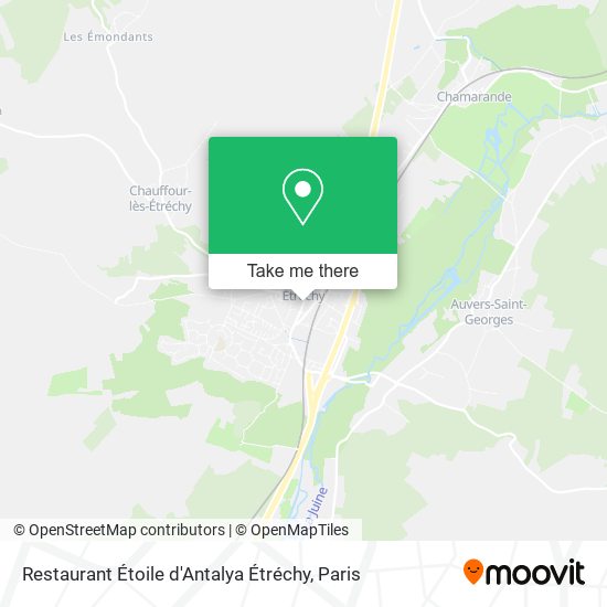 Mapa Restaurant Étoile d'Antalya Étréchy