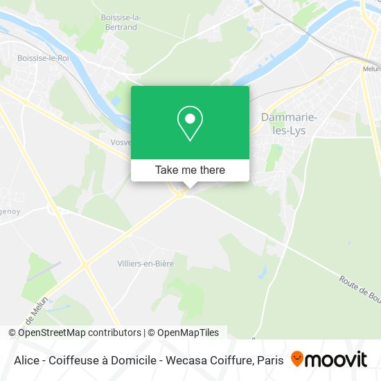 Alice - Coiffeuse à Domicile - Wecasa Coiffure map